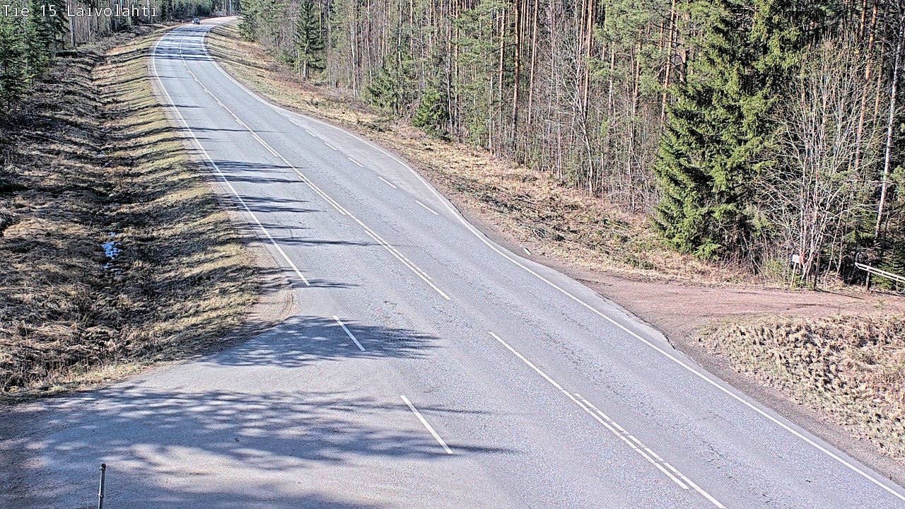 Weather Camera Image Väg 15 Laivolahti, Mäntyharju, Etelä-Savo
