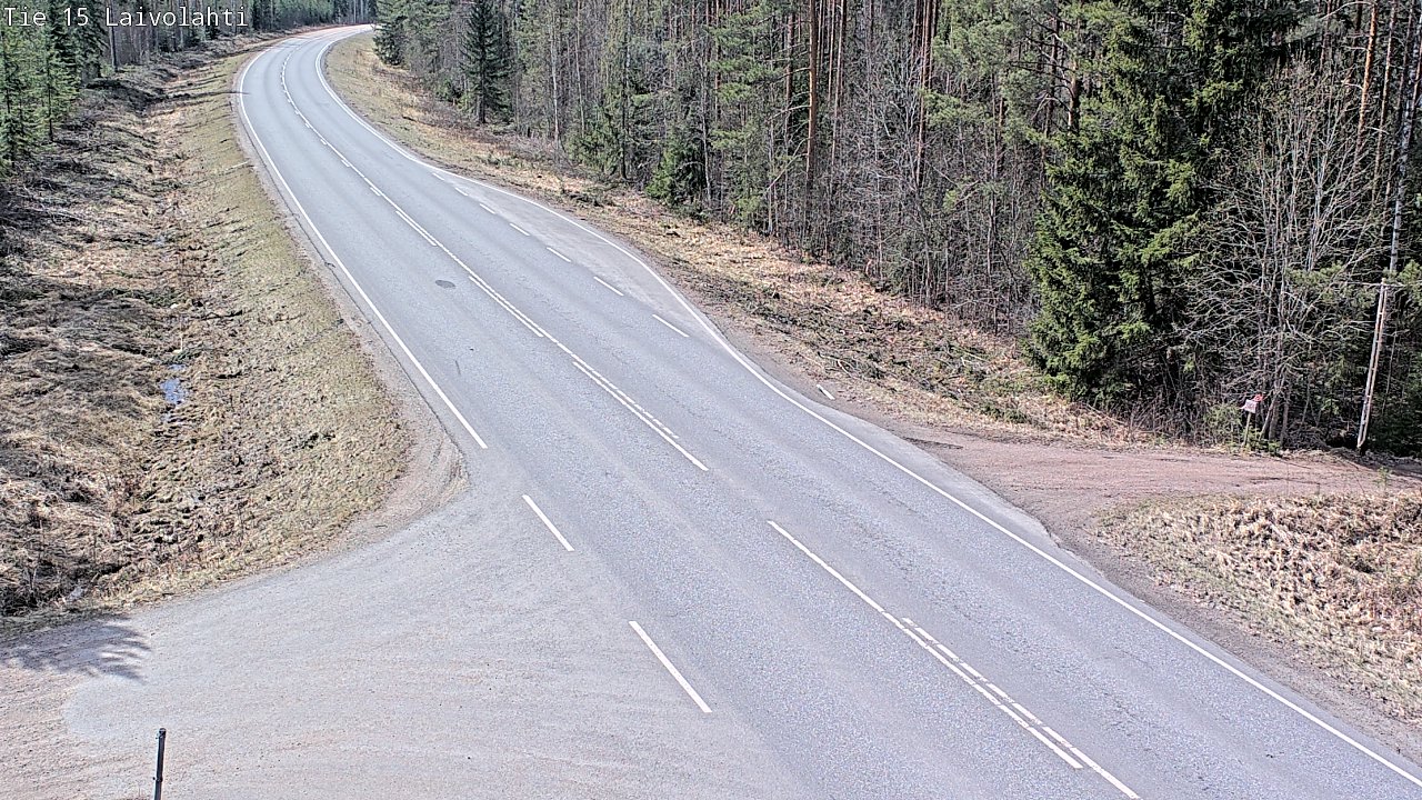 Weather Camera Image Väg 15 Laivolahti, Mäntyharju, Etelä-Savo