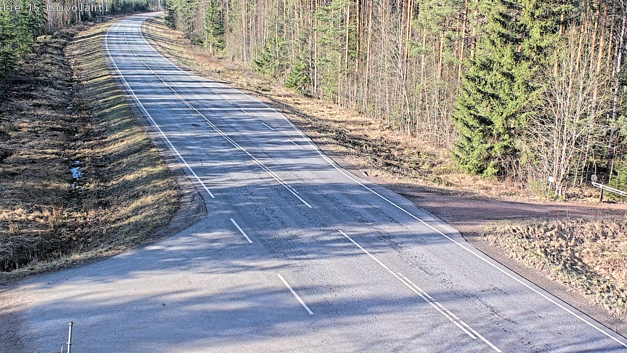Weather Camera Image Väg 15 Laivolahti, Mäntyharju, Etelä-Savo