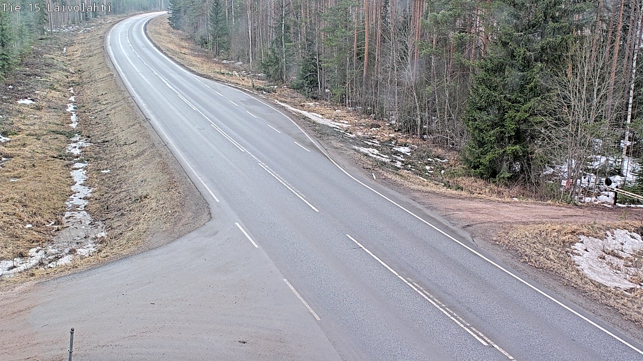 Weather Camera Image Väg 15 Laivolahti, Mäntyharju, Etelä-Savo
