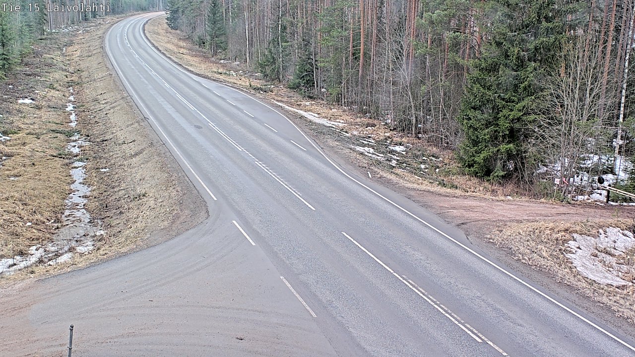 Weather Camera Image Väg 15 Laivolahti, Mäntyharju, Etelä-Savo