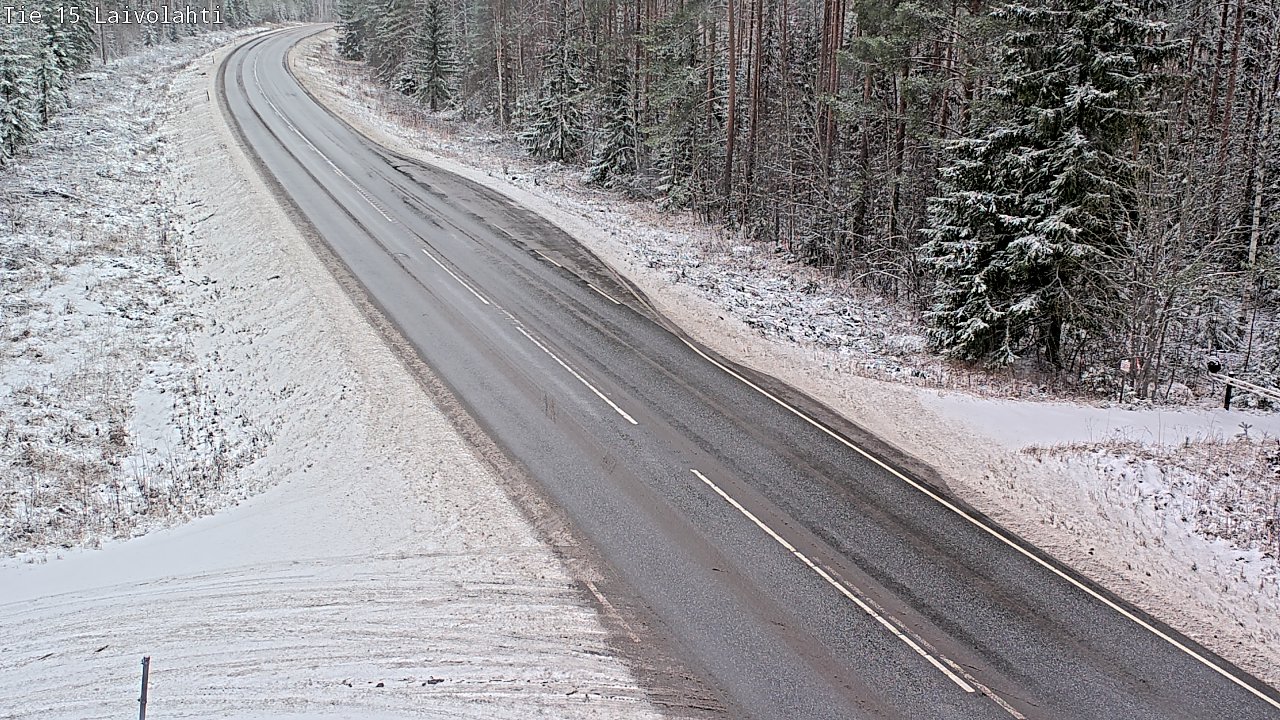 Weather Camera Image Väg 15 Laivolahti, Mäntyharju, Etelä-Savo