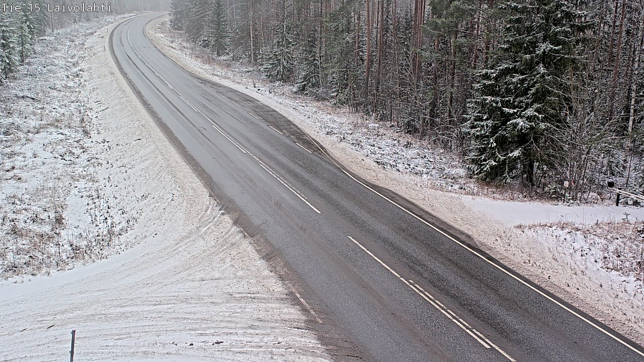 Weather Camera Image Väg 15 Laivolahti, Mäntyharju, Etelä-Savo