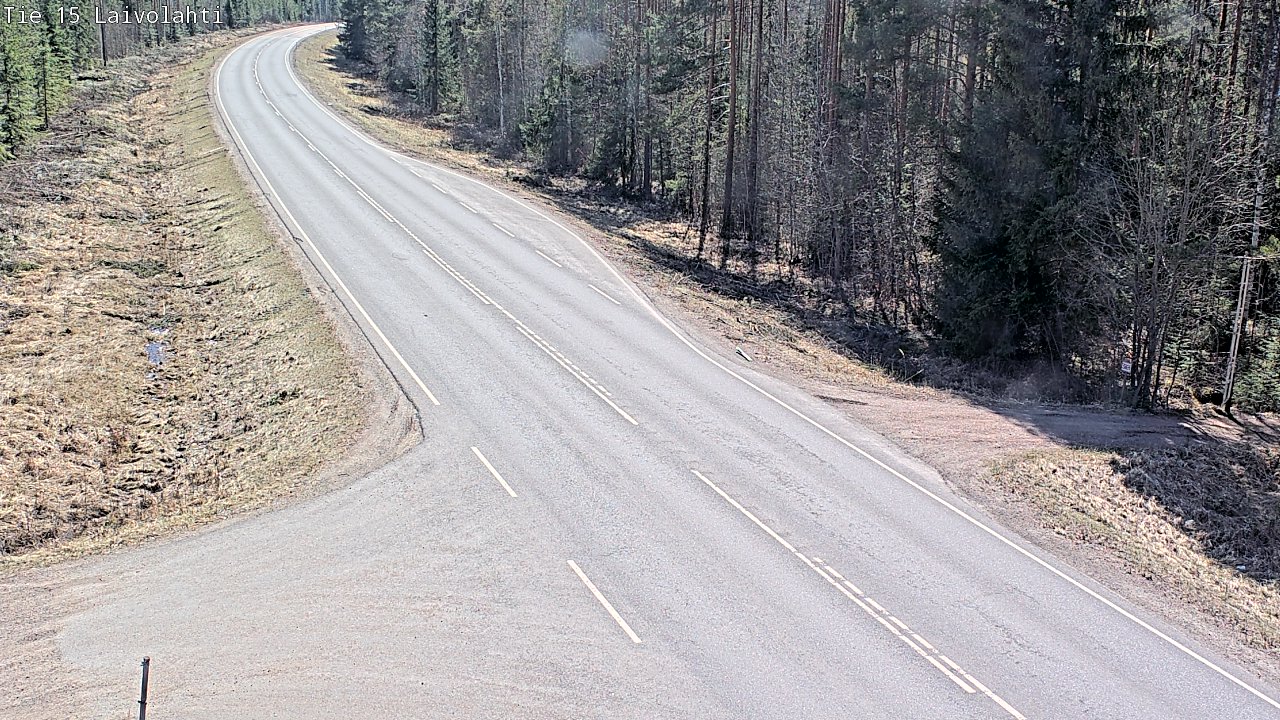 Weather Camera Image Väg 15 Laivolahti, Mäntyharju, Etelä-Savo