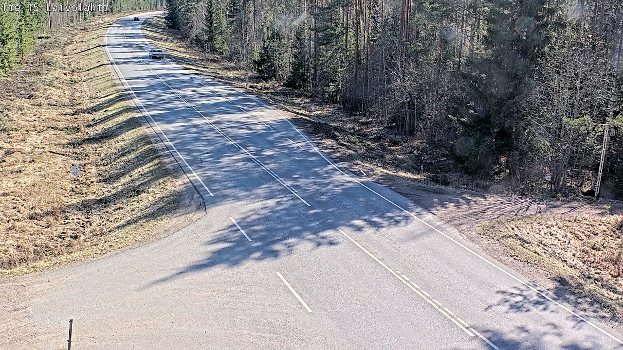 Weather Camera Image Väg 15 Laivolahti, Mäntyharju, Etelä-Savo