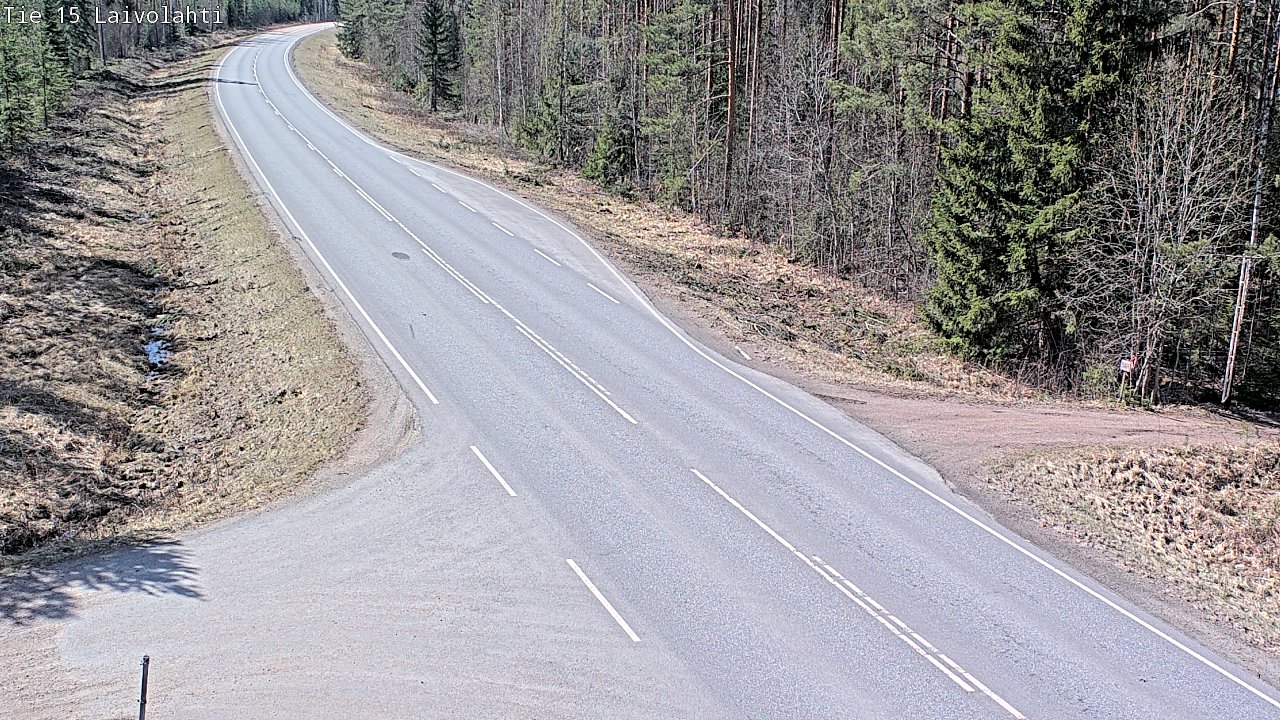 Weather Camera Image Väg 15 Laivolahti, Mäntyharju, Etelä-Savo