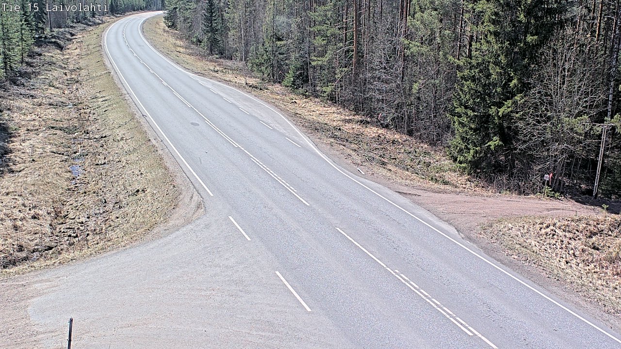 Weather Camera Image Väg 15 Laivolahti, Mäntyharju, Etelä-Savo