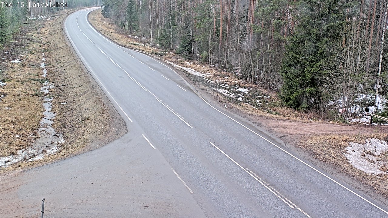 Weather Camera Image Väg 15 Laivolahti, Mäntyharju, Etelä-Savo