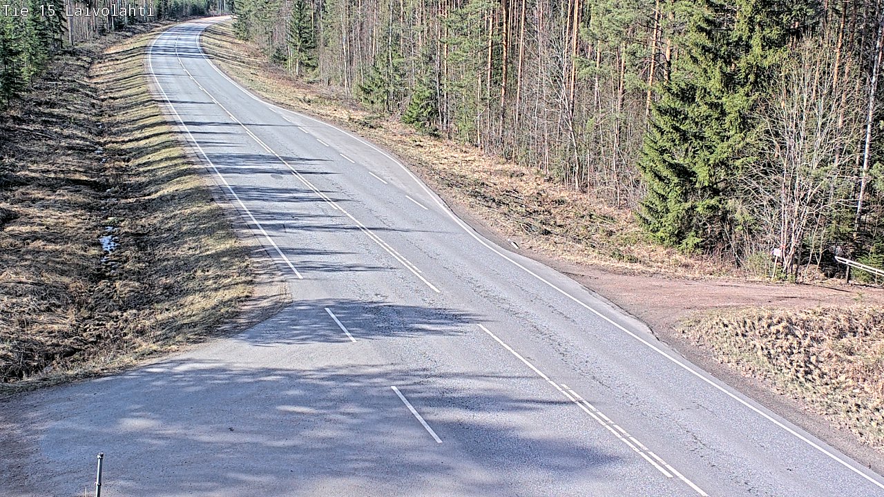 Weather Camera Image Väg 15 Laivolahti, Mäntyharju, Etelä-Savo