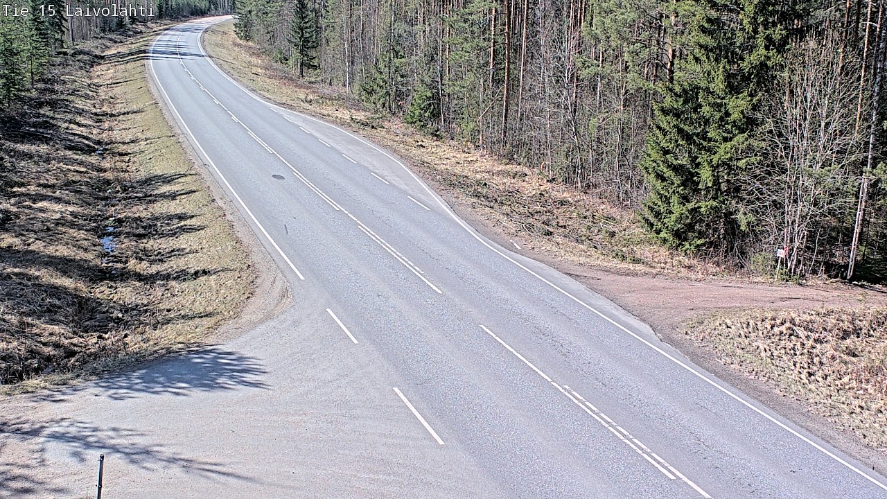 Weather Camera Image Väg 15 Laivolahti, Mäntyharju, Etelä-Savo