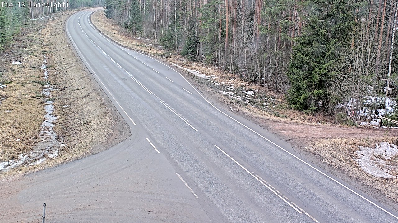 Weather Camera Image Väg 15 Laivolahti, Mäntyharju, Etelä-Savo