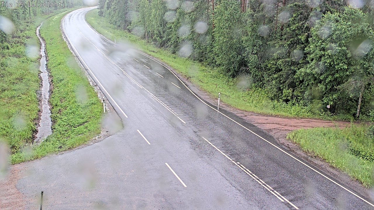 Weather Camera Image Väg 15 Laivolahti, Mäntyharju, Etelä-Savo