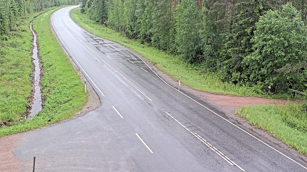 Weather Camera Image Road 15 Laivolahti, Mäntyharju, Etelä-Savo