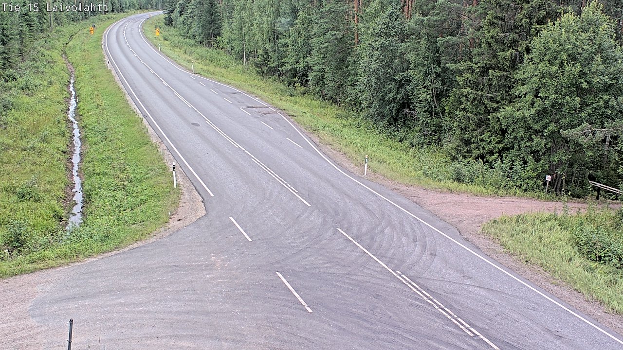 Weather Camera Image Väg 15 Laivolahti, Mäntyharju, Etelä-Savo