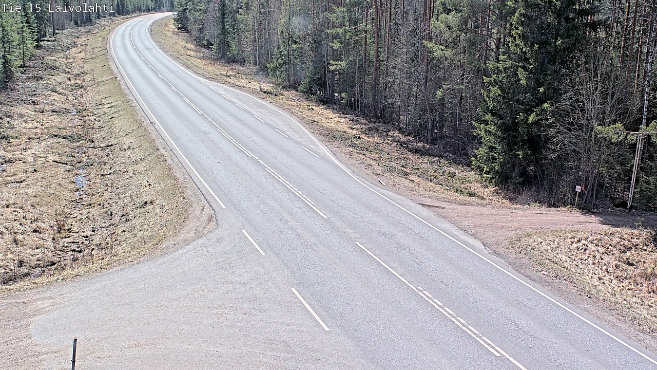 Weather Camera Image Väg 15 Laivolahti, Mäntyharju, Etelä-Savo