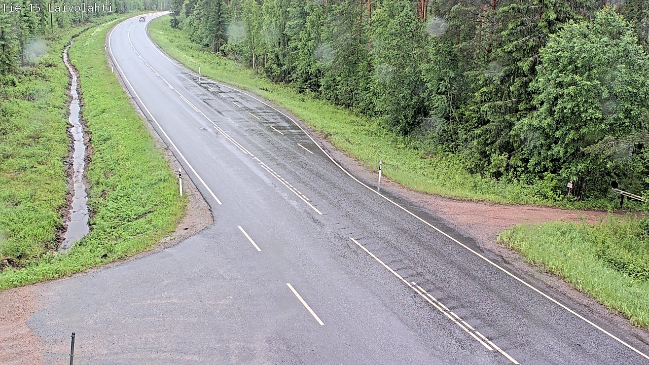 Weather Camera Image Väg 15 Laivolahti, Mäntyharju, Etelä-Savo