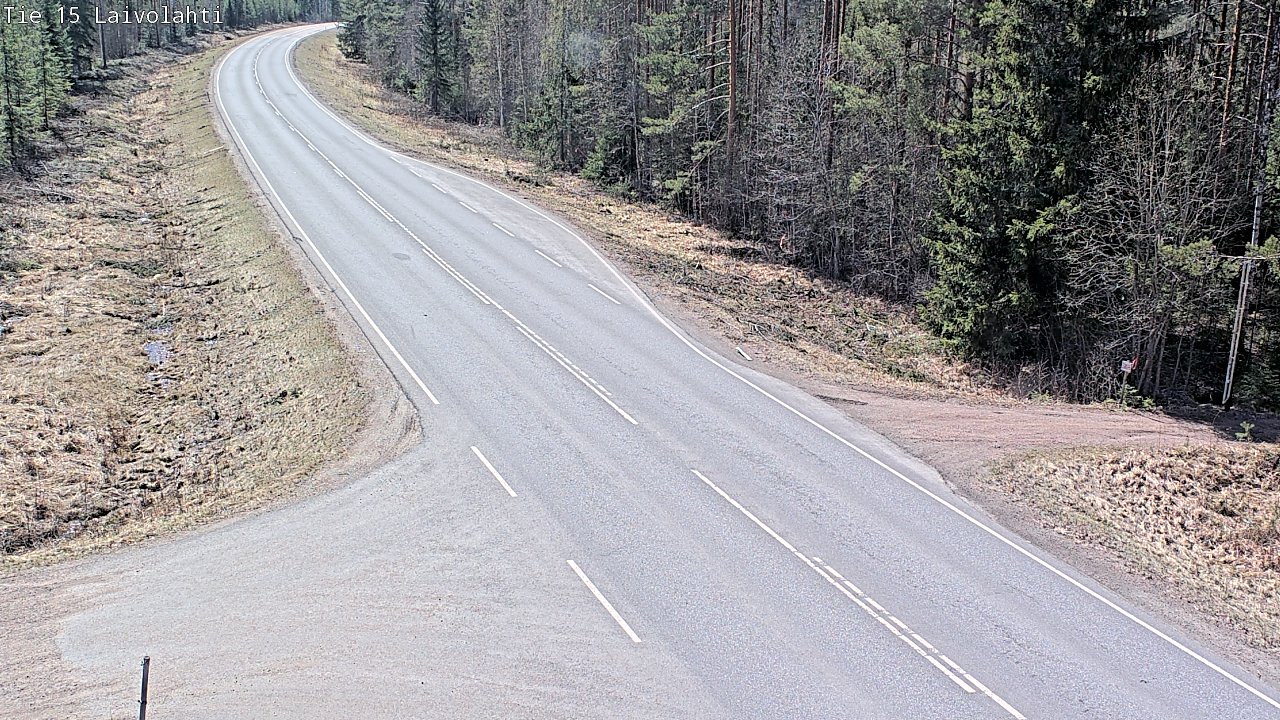 Weather Camera Image Väg 15 Laivolahti, Mäntyharju, Etelä-Savo