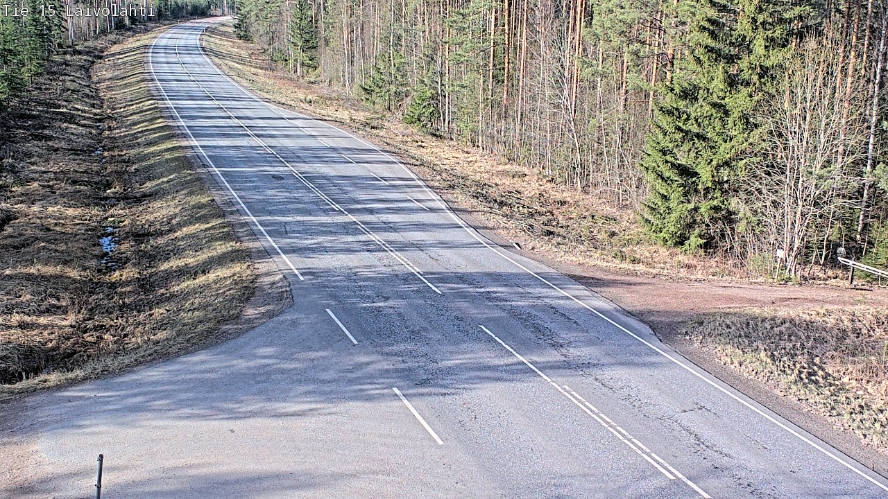 Weather Camera Image Väg 15 Laivolahti, Mäntyharju, Etelä-Savo