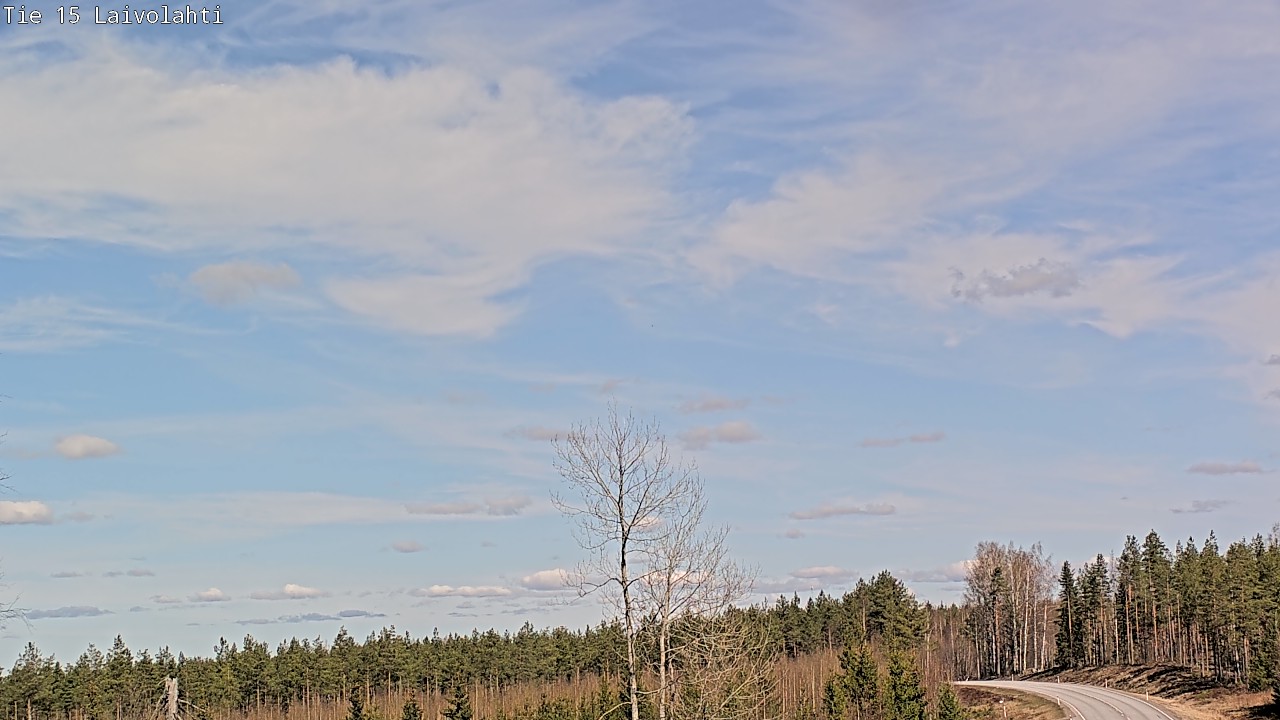 Weather Camera Image Väg 15 Laivolahti, Mäntyharju, Etelä-Savo