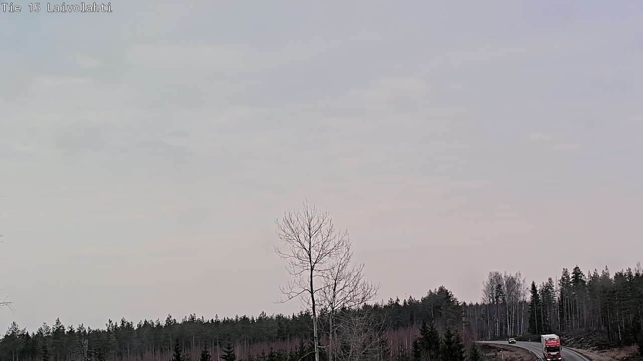 Weather Camera Image Väg 15 Laivolahti, Mäntyharju, Etelä-Savo