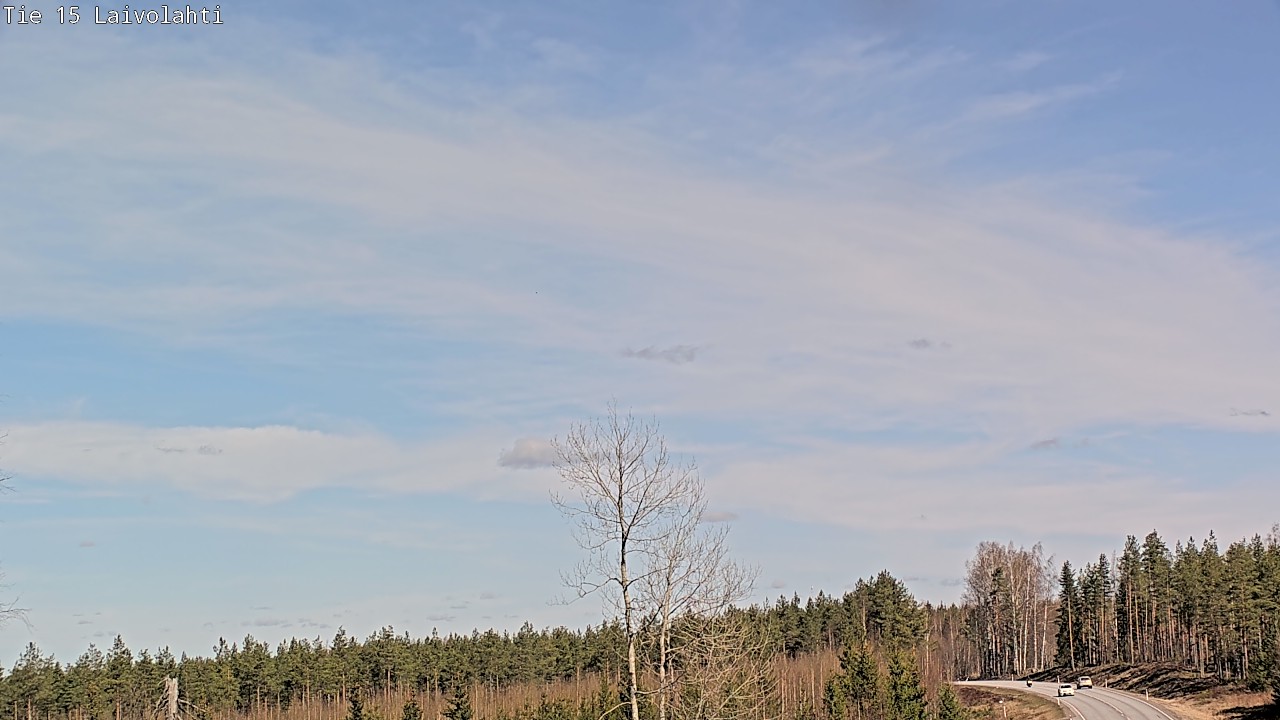 Weather Camera Image Väg 15 Laivolahti, Mäntyharju, Etelä-Savo