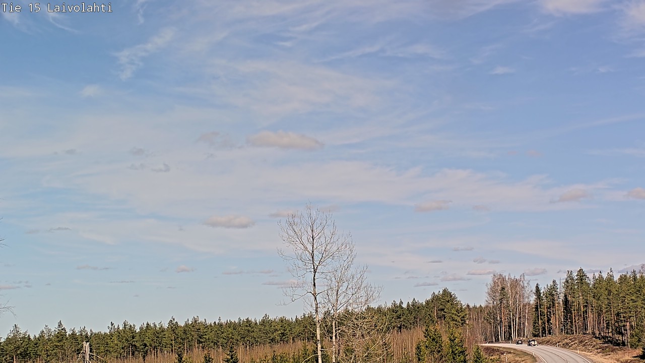 Weather Camera Image Väg 15 Laivolahti, Mäntyharju, Etelä-Savo