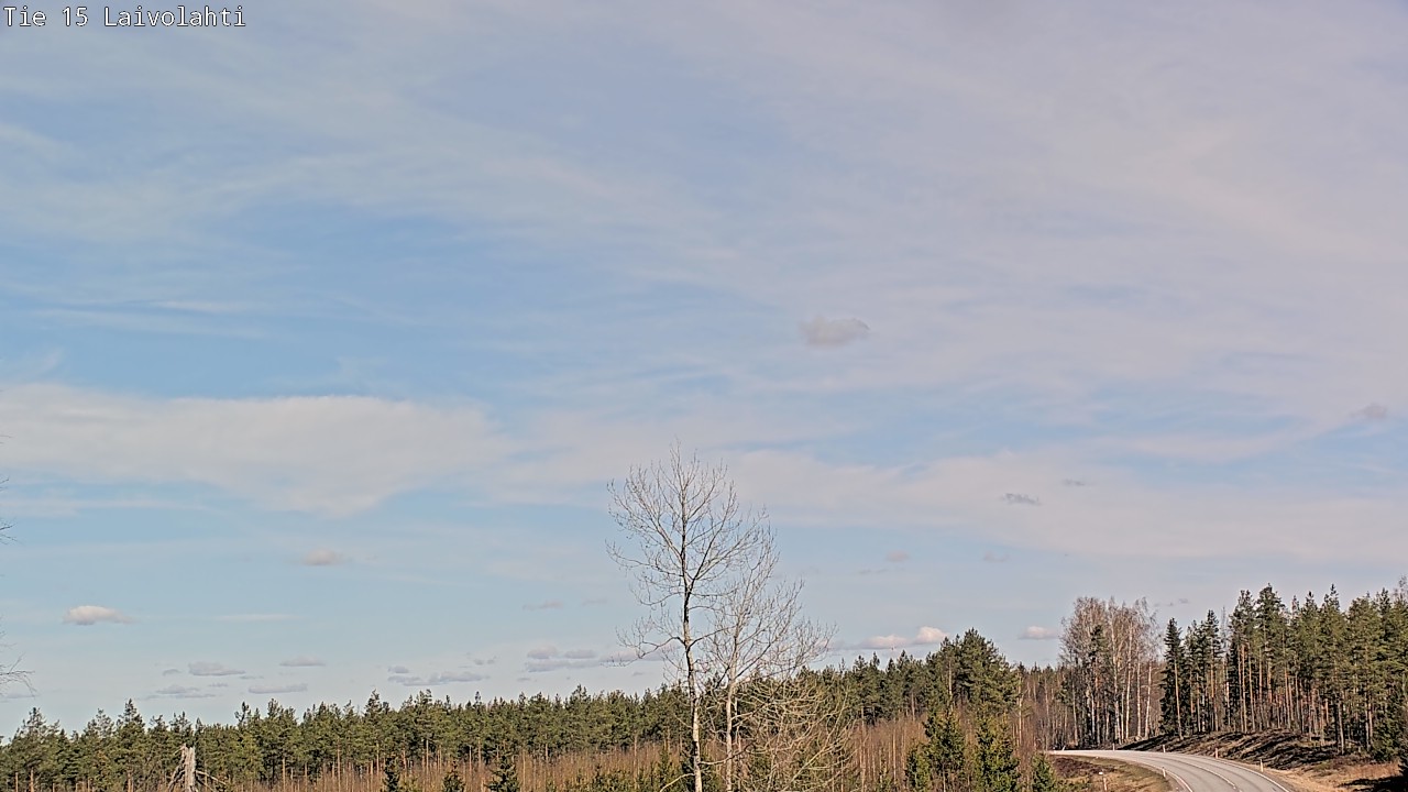 Weather Camera Image Väg 15 Laivolahti, Mäntyharju, Etelä-Savo
