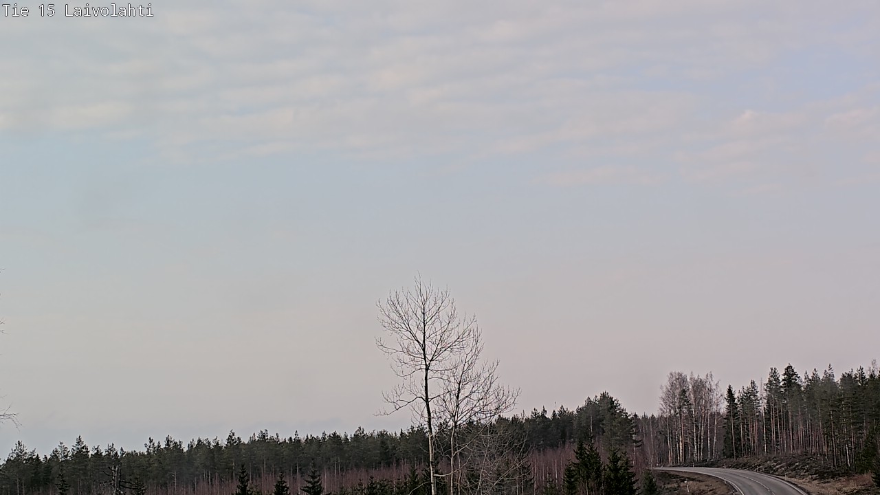 Weather Camera Image Väg 15 Laivolahti, Mäntyharju, Etelä-Savo