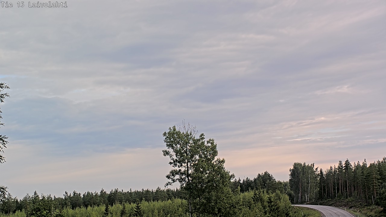 Weather Camera Image Väg 15 Laivolahti, Mäntyharju, Etelä-Savo
