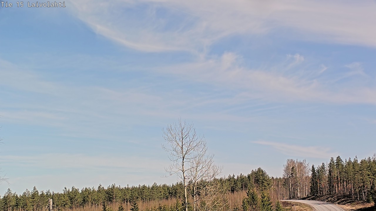 Weather Camera Image Väg 15 Laivolahti, Mäntyharju, Etelä-Savo
