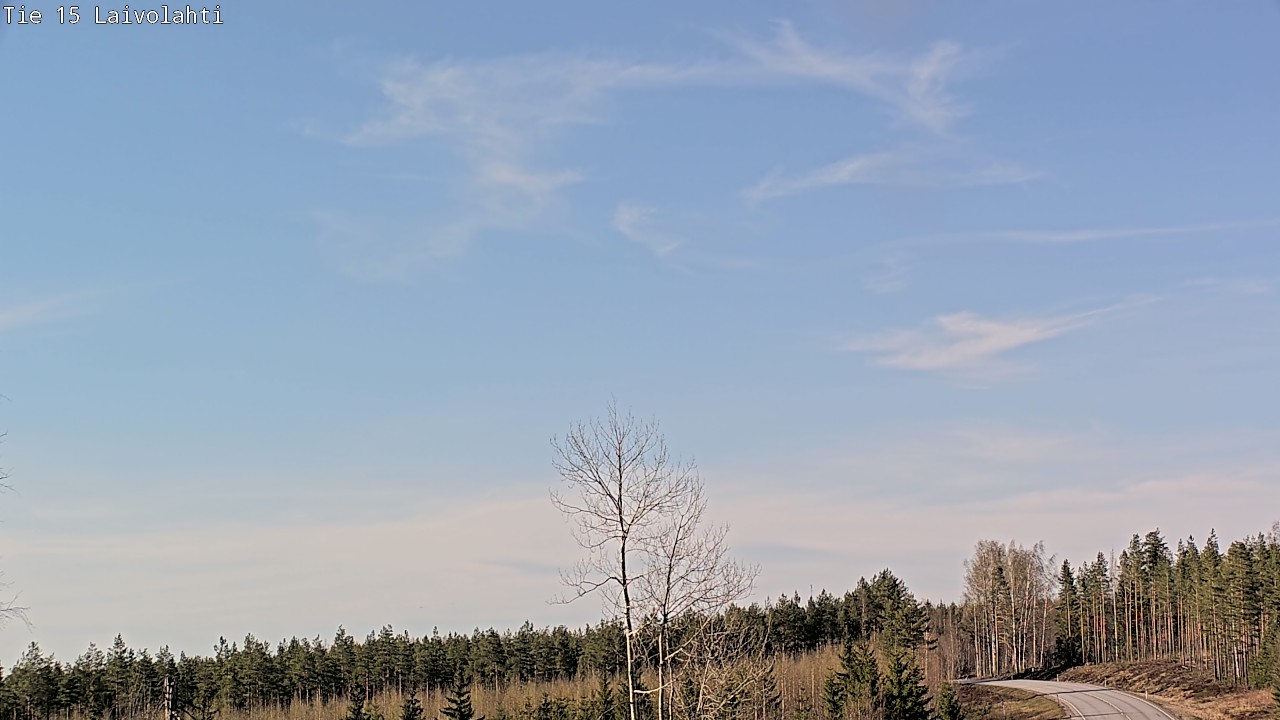 Weather Camera Image Väg 15 Laivolahti, Mäntyharju, Etelä-Savo