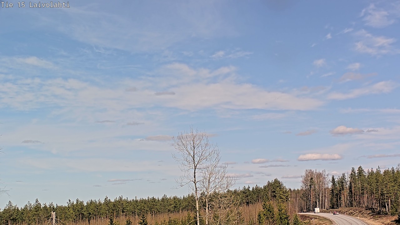 Weather Camera Image Väg 15 Laivolahti, Mäntyharju, Etelä-Savo