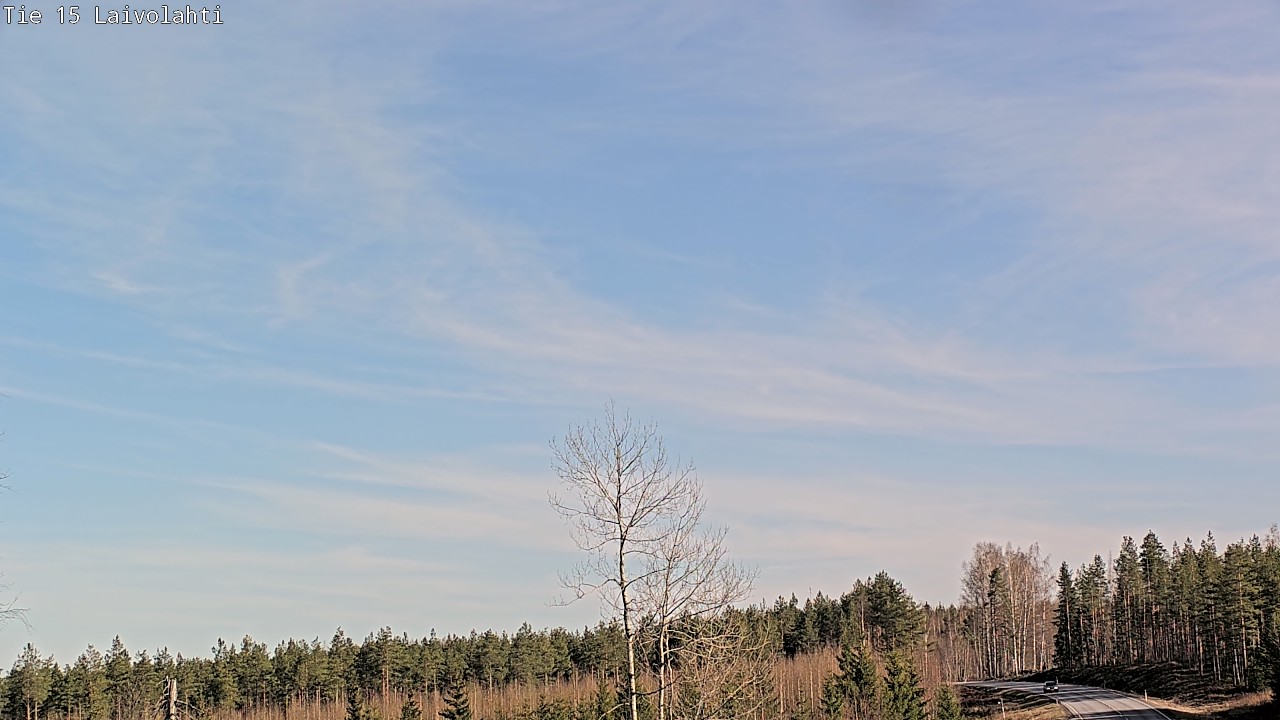 Weather Camera Image Väg 15 Laivolahti, Mäntyharju, Etelä-Savo