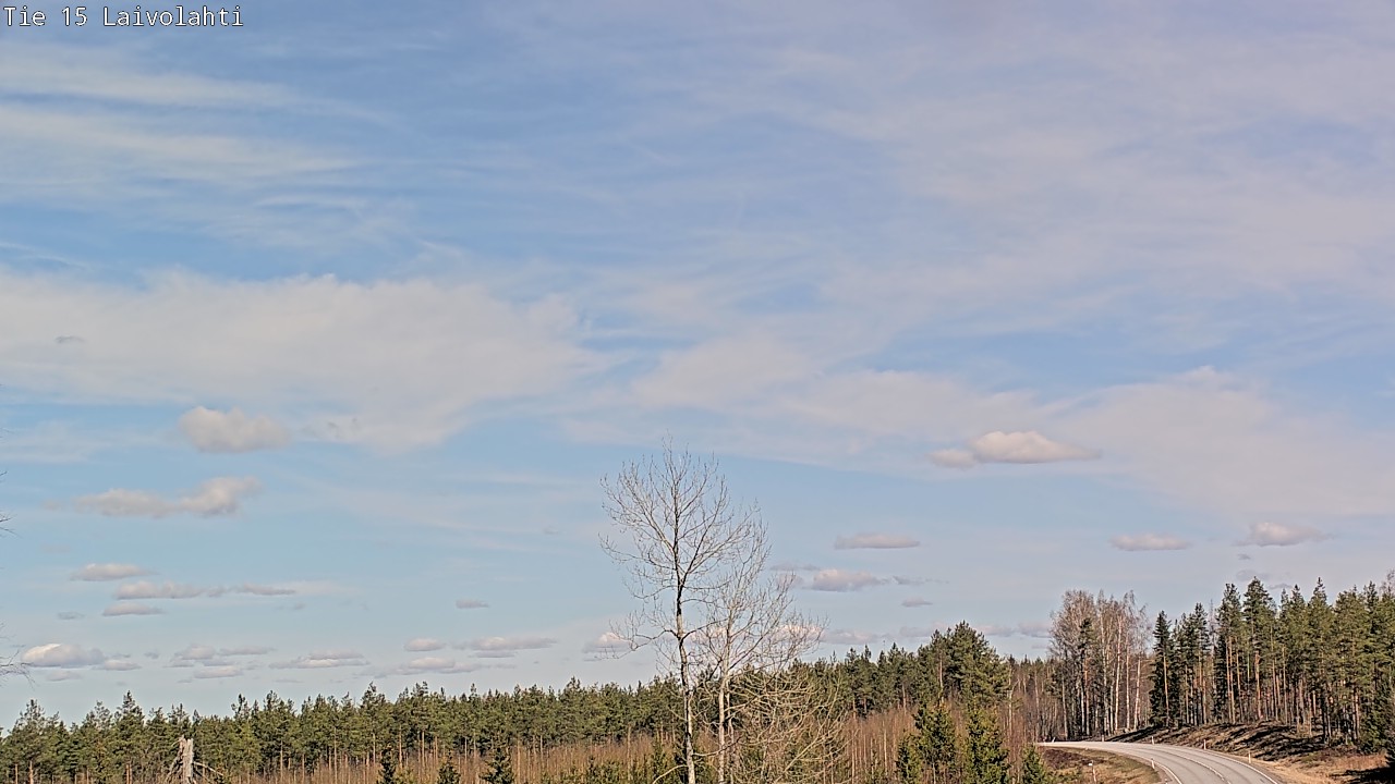 Weather Camera Image Väg 15 Laivolahti, Mäntyharju, Etelä-Savo