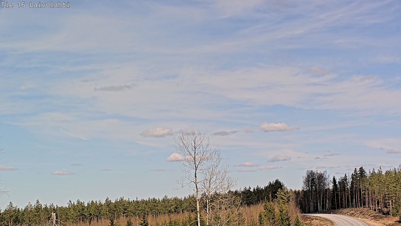 Weather Camera Image Väg 15 Laivolahti, Mäntyharju, Etelä-Savo