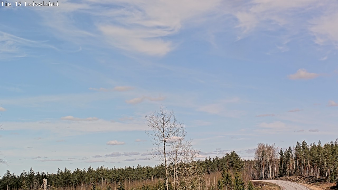 Weather Camera Image Väg 15 Laivolahti, Mäntyharju, Etelä-Savo