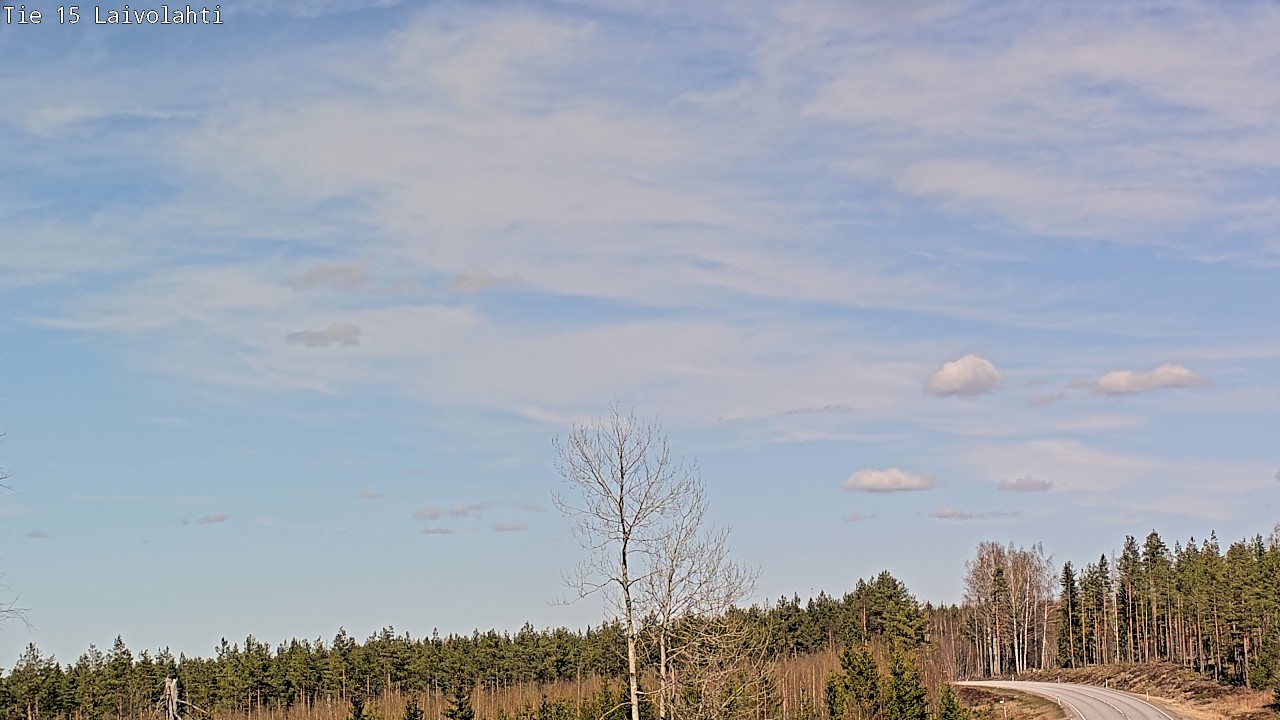Weather Camera Image Väg 15 Laivolahti, Mäntyharju, Etelä-Savo