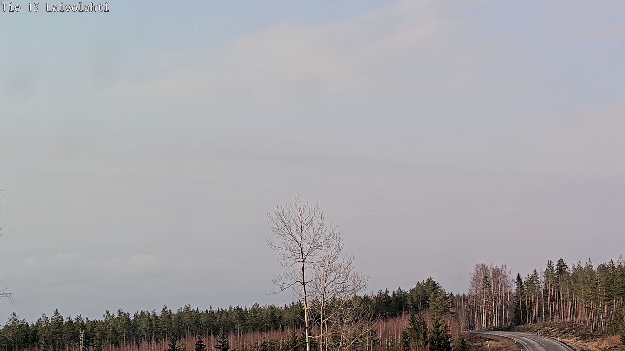 Weather Camera Image Väg 15 Laivolahti, Mäntyharju, Etelä-Savo