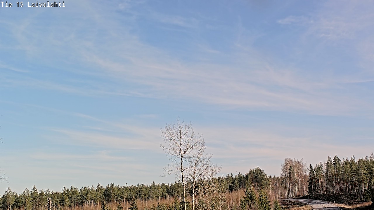Weather Camera Image Väg 15 Laivolahti, Mäntyharju, Etelä-Savo