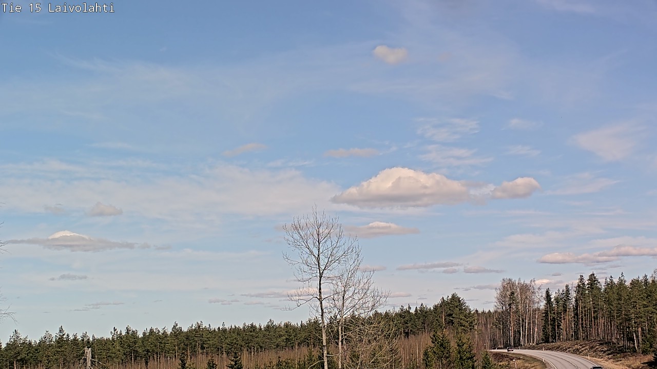 Weather Camera Image Väg 15 Laivolahti, Mäntyharju, Etelä-Savo