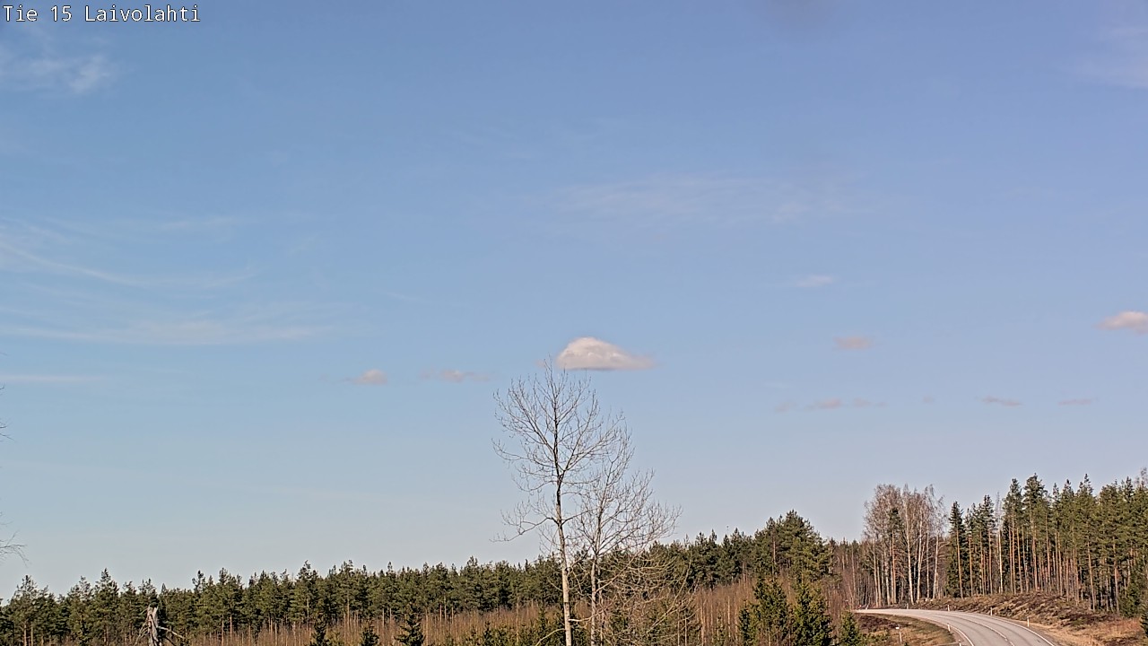 Weather Camera Image Väg 15 Laivolahti, Mäntyharju, Etelä-Savo