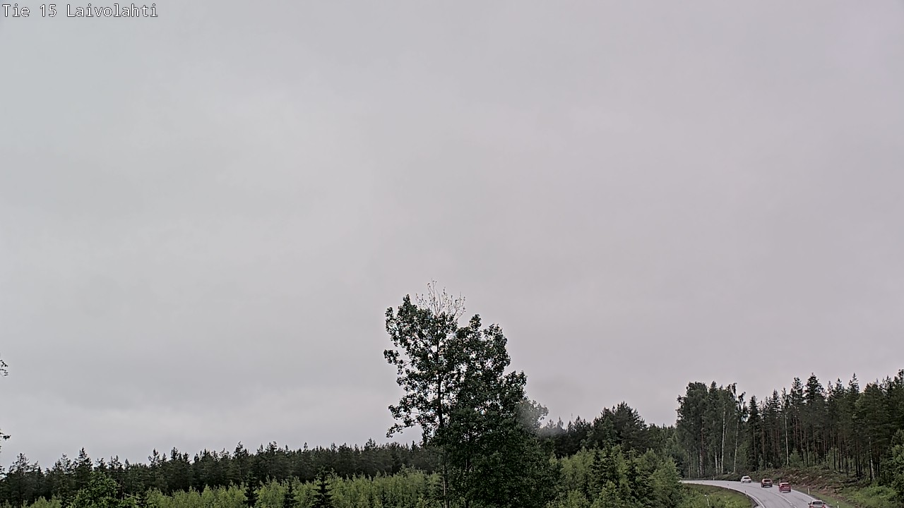 Weather Camera Image Väg 15 Laivolahti, Mäntyharju, Etelä-Savo