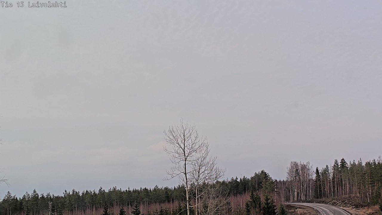 Weather Camera Image Väg 15 Laivolahti, Mäntyharju, Etelä-Savo
