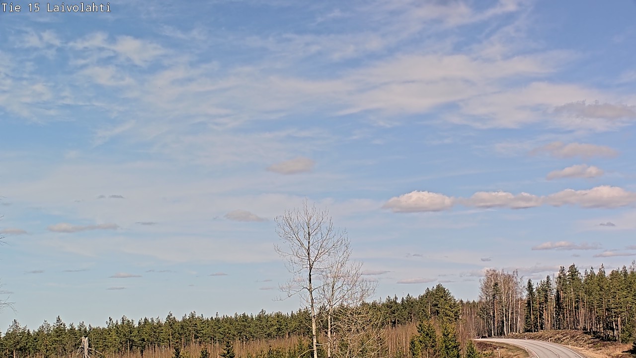 Weather Camera Image Väg 15 Laivolahti, Mäntyharju, Etelä-Savo