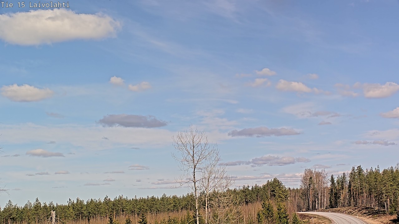 Weather Camera Image Väg 15 Laivolahti, Mäntyharju, Etelä-Savo