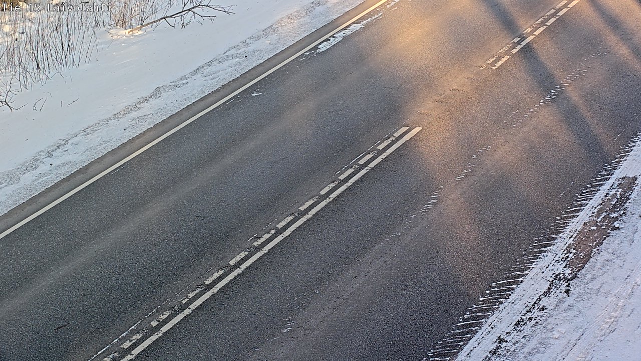 Weather Camera Image Väg 15 Laivolahti, Mäntyharju, Etelä-Savo