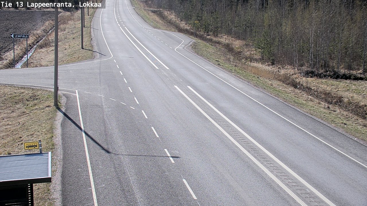 Kelikamerat Kuva Tie 13 Lokkaan suora, Lappeenranta, Etelä-Karjala