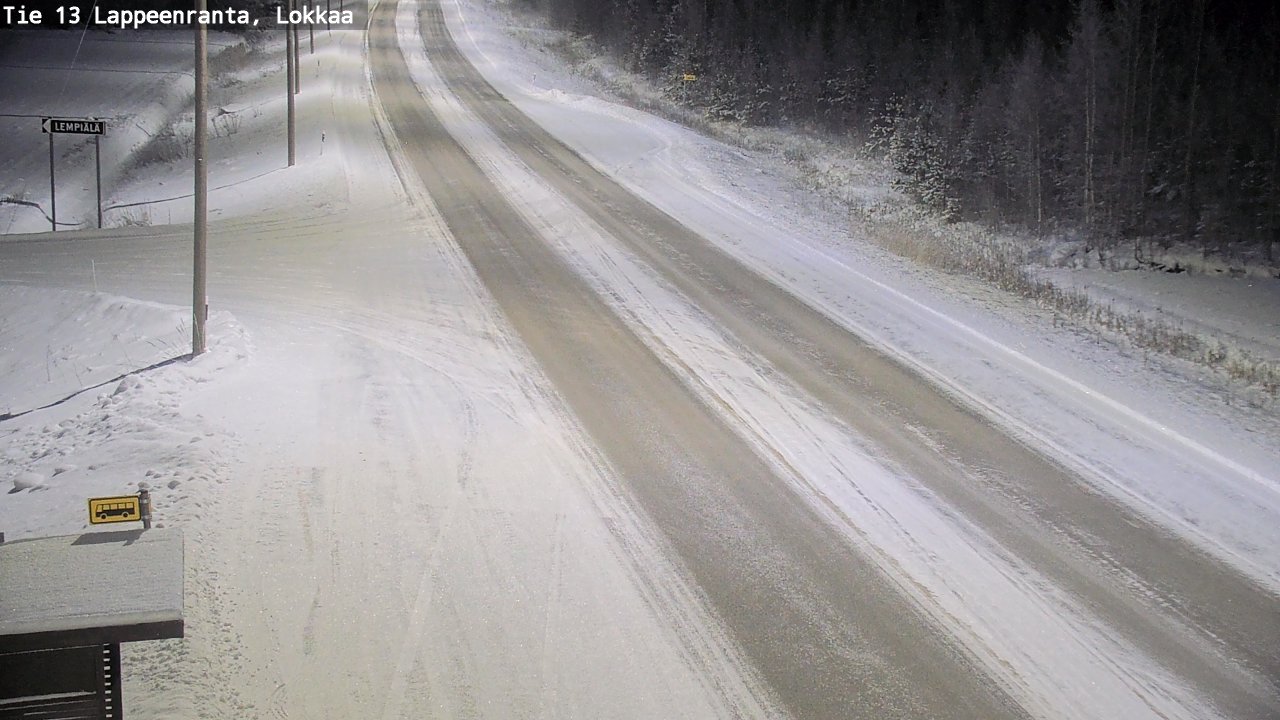 Kelikamerat Kuva Tie 13 Lokkaan suora, Lappeenranta, Etelä-Karjala