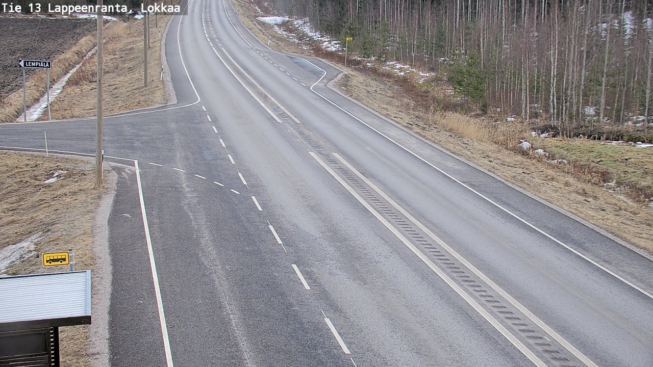 Kelikamerat Kuva Tie 13 Lokkaan suora, Lappeenranta, Etelä-Karjala