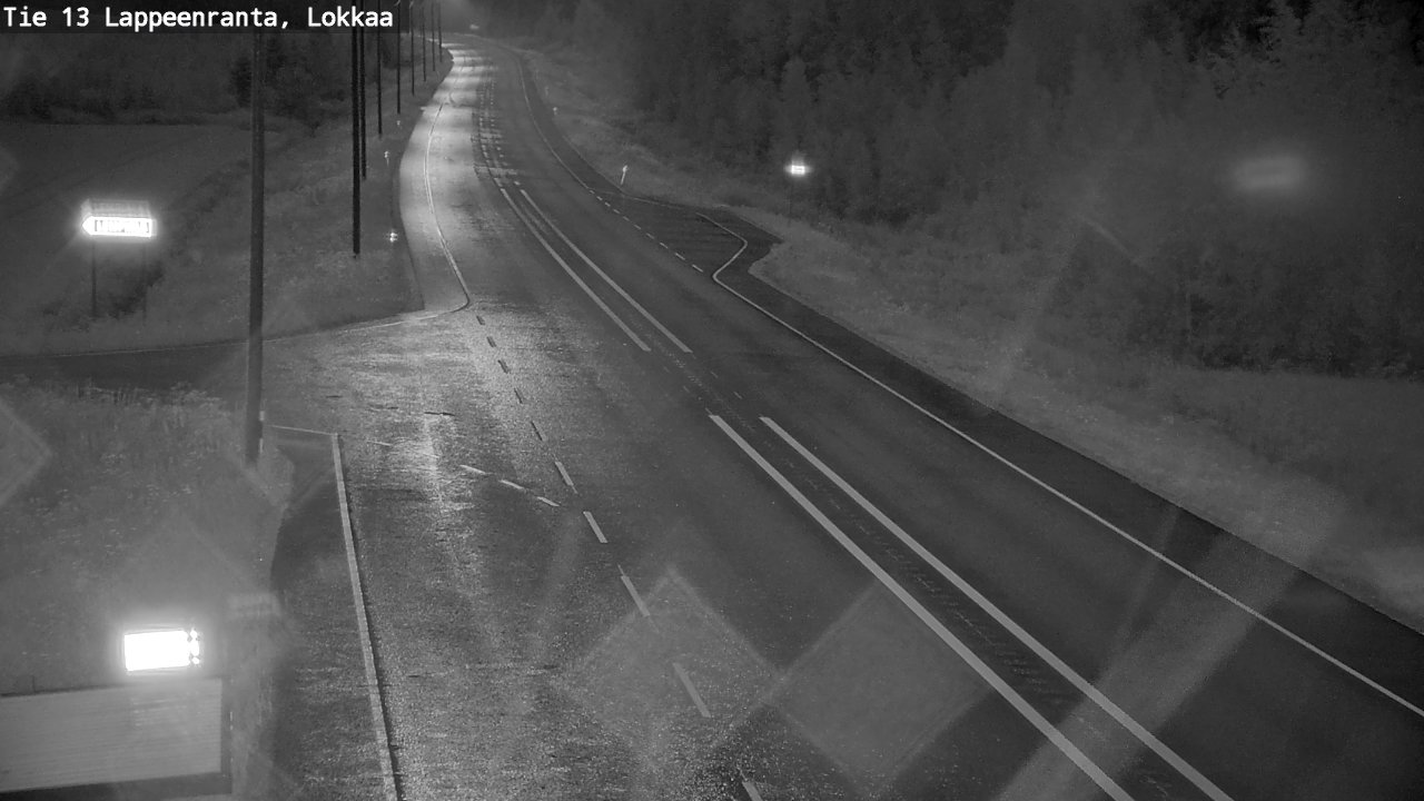 Kelikamerat Kuva Tie 13 Lokkaan suora, Lappeenranta, Etelä-Karjala